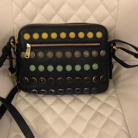 Fossil Midnight Navy Piper Gem Toaster Crossbody - Picture 4 of 6